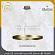 علاقي مودرن حلقة ذهبي لون الانارة 3اضاءات 80 سم