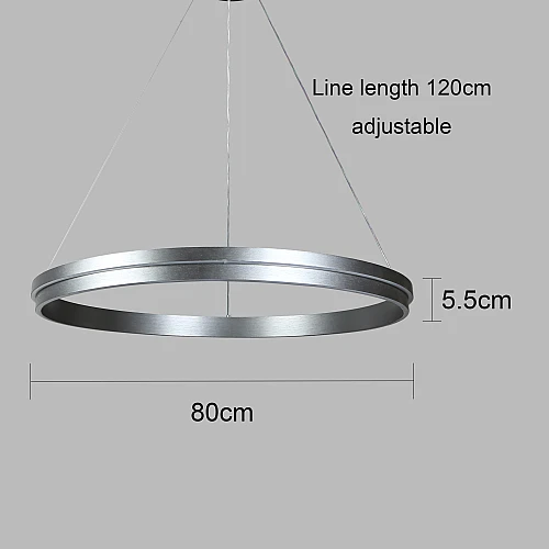 علاقي مودرن حلقة رمادي لون الانارة 3اضاءات 125 واط 80 سم علاقي مودرن حلقة رمادي لون الانارة 3اضاءات 125 واط 80 سم
