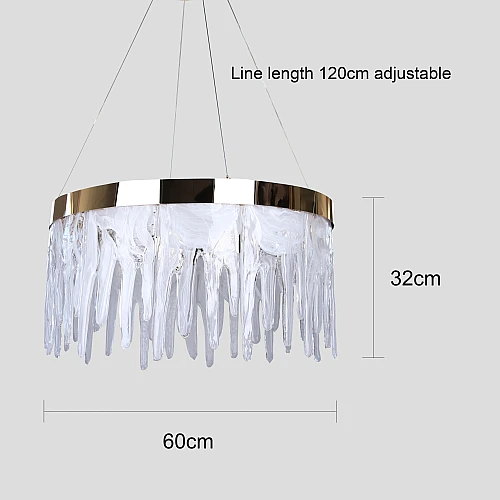 نجف مودرن ذهبي لون الانارة 3اضاءات 55 واط قطر 60 سم نجف مودرن ذهبي لون الانارة 3اضاءات 55 واط قطر 60 سم