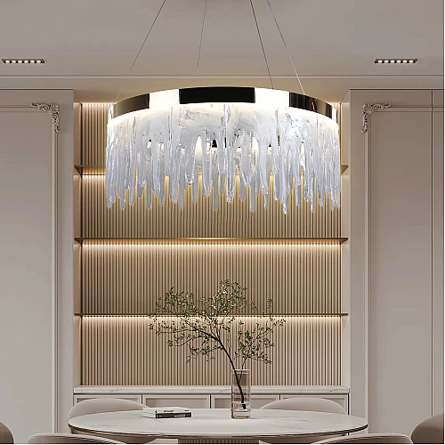 نجف مودرن ذهبي لون الانارة 3اضاءات 75 واط قطر 80 سم