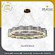 نجف مودرن زيتي 3اضاءات 42 واط قطر 80 سم