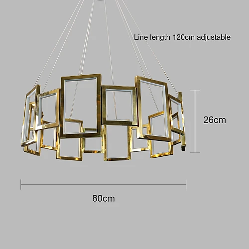 نجف مودرن ذهبي لون الانارة اصفر 135 واط قطر 80 سم نجف مودرن ذهبي لون الانارة اصفر 135 واط قطر 80 سم