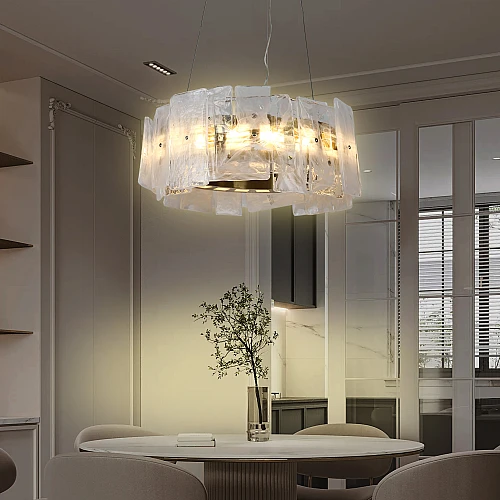 نجف مودرن زيتي لون الانارة 3اضاءات 30 واط قطر 40 سم