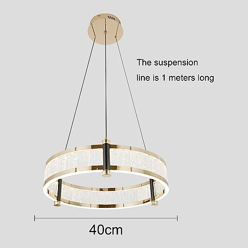 نجف مودرن ذهبي لون الانارة 3اضاءات 36 واط مقاس 40 سم نجف مودرن ذهبي لون الانارة 3اضاءات 36 واط مقاس 40 سم