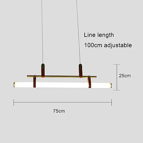 صورة منتج نجف مودرن زيتي لون الانارة اصفر 12 واط طول 75 سم موديل HA/C5821/750CR+WW