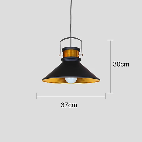 علاقي مودرن اسود مع ذهبي E27*1L
