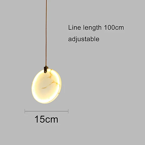 علاقي مودرن زيتي لون الانارة اصفر 9 واط 15 سم