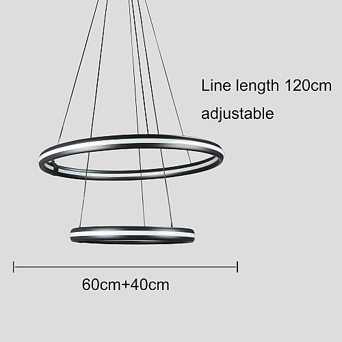 نجف مودرن اسود لون الانارة 3اضاءات 150 واط مجوز