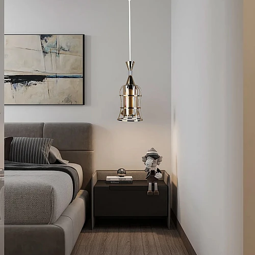علاقي مودرن مفرد ذهبي E27*1L