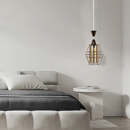 علاقي مودرن مفرد ذهبي E27*1L