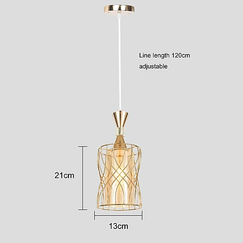 علاقي مودرن مفرد ذهبي E27*1L