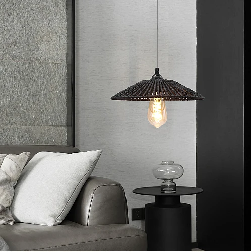 نجف مودرن اسود E27*1 قطر 300 ملم