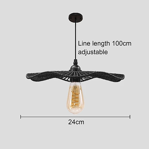 علاقي خيزران اسود E27*1L قطر 240 ملم