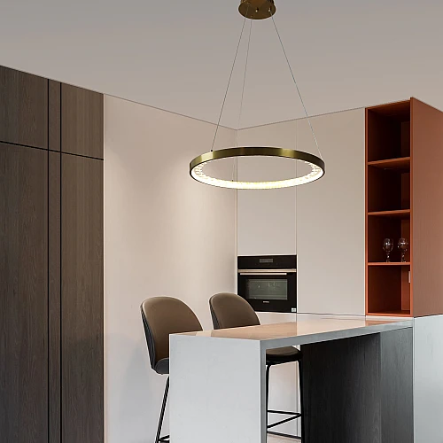 نجف مودرن زيتي لون الانارة 3اضاءات 25 واط قطر 400 ملم