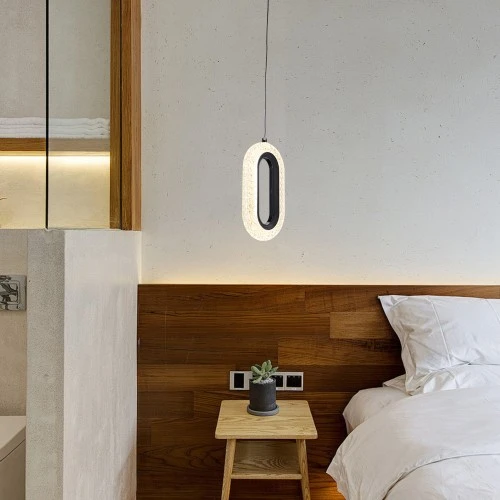 نجف مودرن اسود لون الانارة 3اضاءات 5 واط مفرد