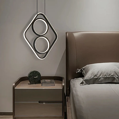 علاقي مودرن400*310 اسود لون الانارة 3 اضاءات 60 واط