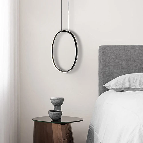 علاقي مودرن380*280 اسود لون الانارة 3 اضاءات 30 واط