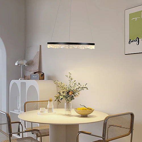 نجف أسود لون الانارة 3 اضاءات 30 واط قطر 40 سم