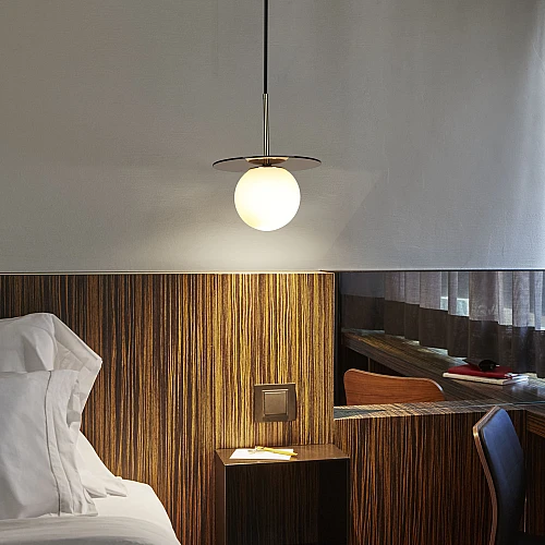 علاقي مودرن مفرد زيتي + ذهبي E27*1L