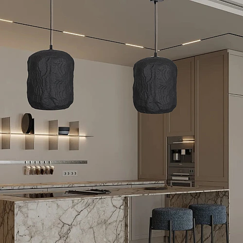 نجف علاقي مفرد مودرن اسود E27*1