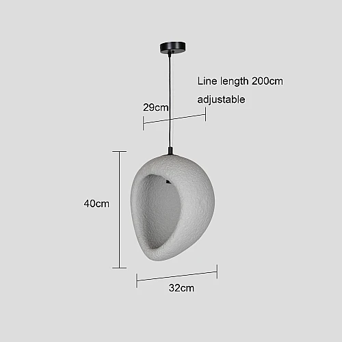 علاقي مودرن رمادي E27*1