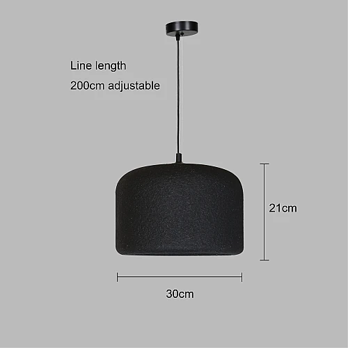 نجف علاقي مفرد مودرن اسود E27*1L قطر 30 سم