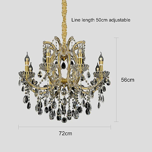 نجف شمعدان 600 قطر 700 E14*8L سم