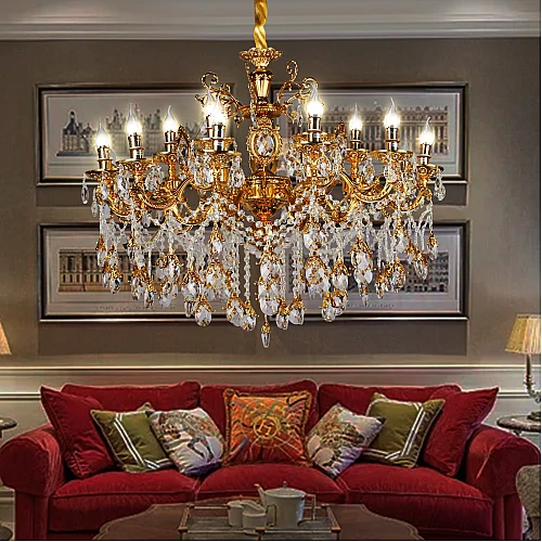 نجف ذهبي مع كوفي شمعدان