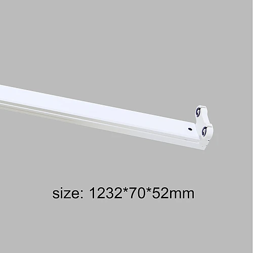 قاعدة لمبات ثنائية لمبة قلم T8 اطار ابيض 1,20 متر- (هذا المنتج متاح في جدة و الرياض فقط)