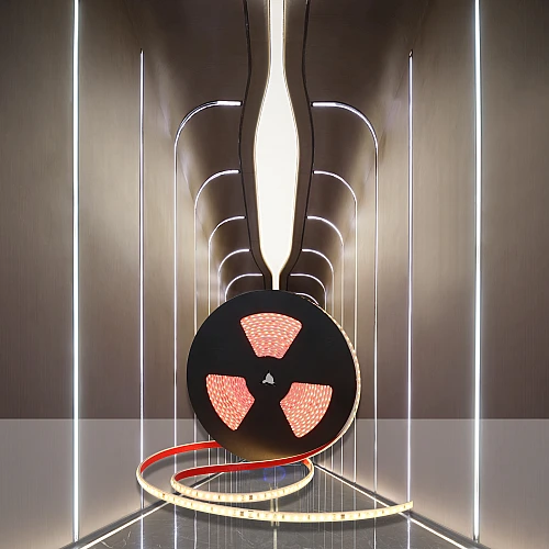 شريط زينة لون الانارة ابيض لاصق 10 متر 120 شريحة كهرباء مباشر 220 فولت لا يحتاج الى محول توفل