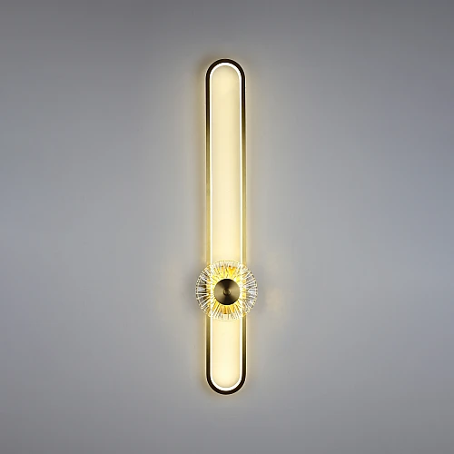 ابليك جداري مودرن زيتي مع 7 واط 3اضاءات قطر 80 سم