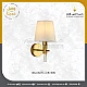 إضاءة برايت نيست جدارية مفرد مودرن طربوش زيتي مع شمسي كريمي E14