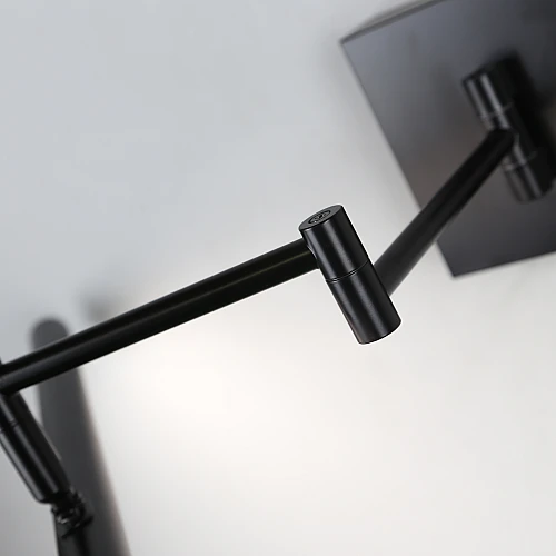 ابليك جداري مغسلة مودرن اسود لون الانارة 3اضاءات 40 سم