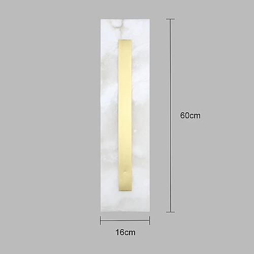 ابليك جداري مودرن اكريلك زيتي لون الانارة اصفر 18 واط مقاس 60 سم