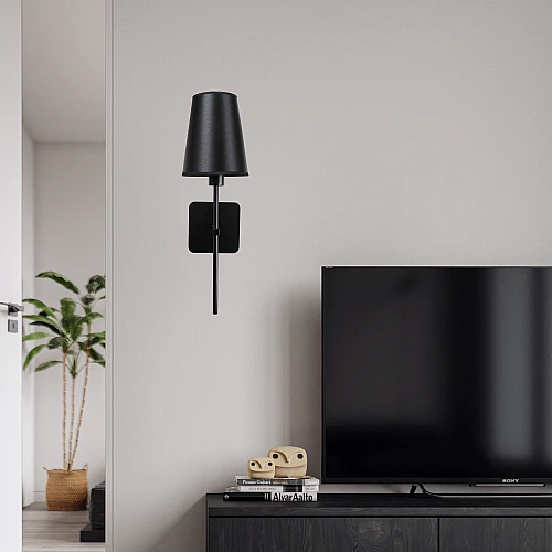إضاءة ابليك حائط مودرن اسود E14*1L مفرد