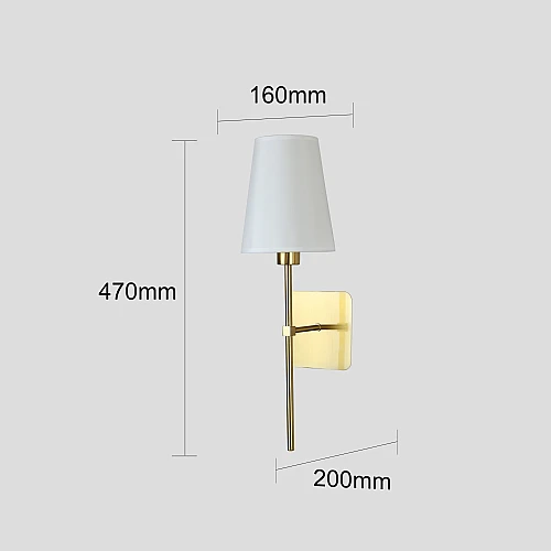  صورة منتج إضاءة ابليك حائط مودرن زيتي مع ابيض E14*1L موديل WA/D6140/1 CR+WH