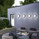 لمبات جداري لكشاف بوابة خارجي لون الإنارة اصفر شكل مربع تصميم عصري حديث 12 واط .