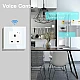 فيش جداري 13 امبير ذكي تحكم عن بعد WiFi سهل الاستخدام يعمل باللمس تحكم بالجوال متوافق مع اليكسا وجوجل هوم توفل