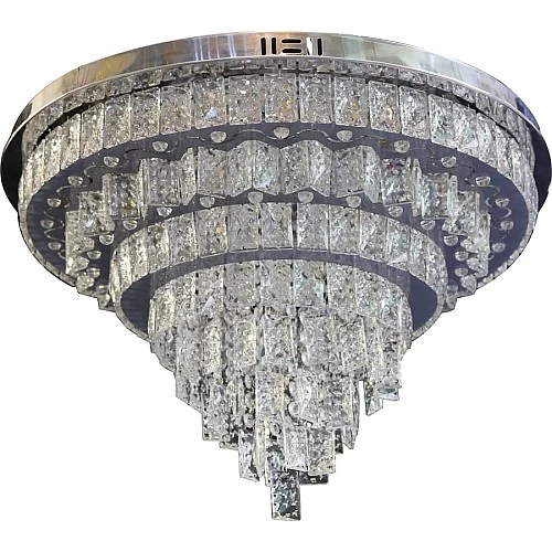  منتج ثريا لطش سقف 3 اضاءات كريستال و فضي و بلوتوث قطر 60 و MP3 سم-CE/T8793/600/3COLOR