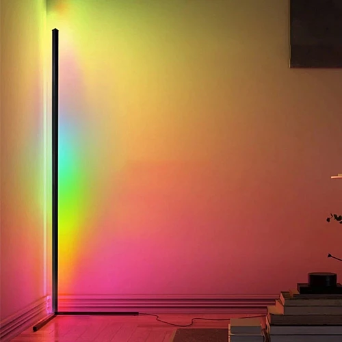 اضاءة ليد زاوية مع ستاند إضاءات RGB بشكل ديكوري جذاب مناسب لغرف الألعاب ومساحات العمل ويستخدم كقطعة ديكور أنيقة اضاءة ليد زاوية مع ستاند إضاءات RGB بشكل ديكوري جذاب مناسب لغرف الألعاب ومساحات العمل ويستخدم كقطعة ديكور أنيقة