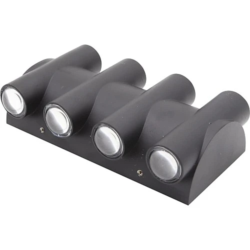  منتج كشاف بوابة اسود إضاءة لون الاضاءة اصفر 8 عدسات-9532/8Y/BK+WW