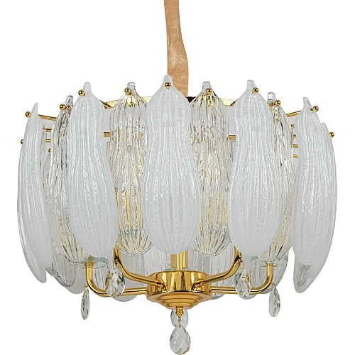 نجف فيوليت لايت مودرن لون ذهبي شكل فخم واضاءة راقيه قطر 50 سم