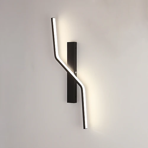 إضاءة جدارية وابليك جداري حديث لون الشكل اسود بتصميم راقي وفريد متعددة الألوان ( شمسي + اصفر + ابيض ) 15 واط قطر 60 سم