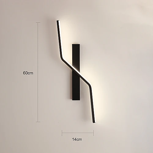 إضاءة جدارية وابليك جداري حديث لون الشكل اسود بتصميم راقي وفريد متعددة الألوان ( شمسي + اصفر + ابيض ) 15 واط قطر 60 سم