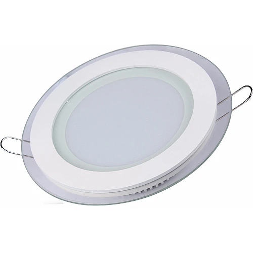 كشاف LED دفن بنل 20 سم 24 واط إطار زجاجي شفاف 3 ألوان (أبيض، كريمي، أصفر)