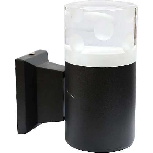  منتج إضاءة جدارية كشاف بوابة لون الإضاءة أصفر مفرد تصميم كريستالي حديث مع اضاءة مريحة وجميلة-9461/1X7W/BK+WW