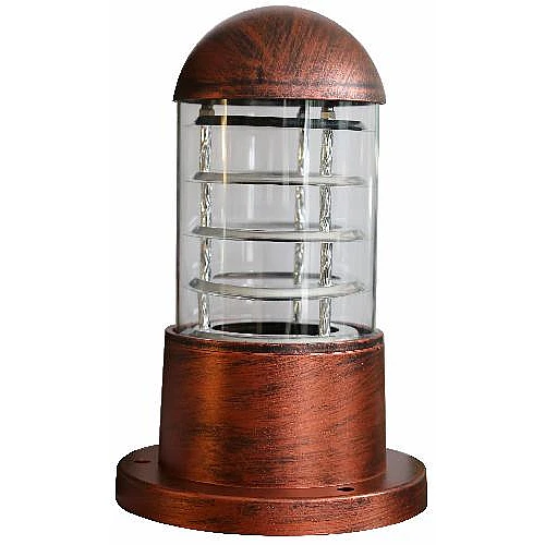 فانوس حديقة 25 سم نحاسي E27 مصنوع من البلاستيك ال مع الج