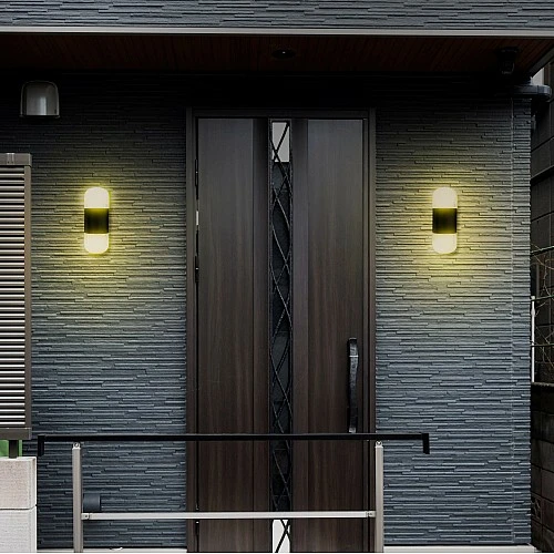  منتج كشاف بوابة اسود 2 لمبة E27-9526/2BK/E27