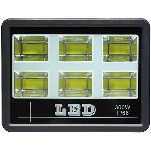 كشاف خارجي إنارة ابيض مستطيل 6 خلايا 300 واط