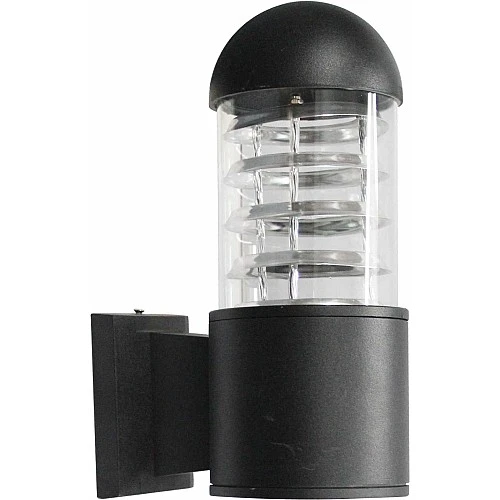  منتج كشاف بوابة اسود مفرد E27 قبة مصنوع من البلاستيك المعالج-9150/1ABS+BK/E27